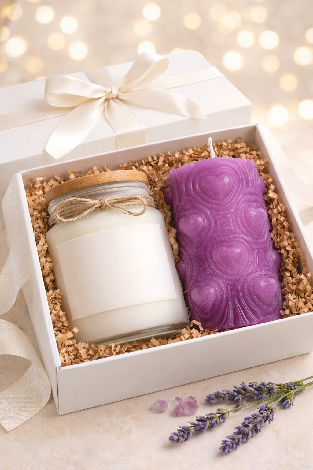 Jar Candle and Pillar Set