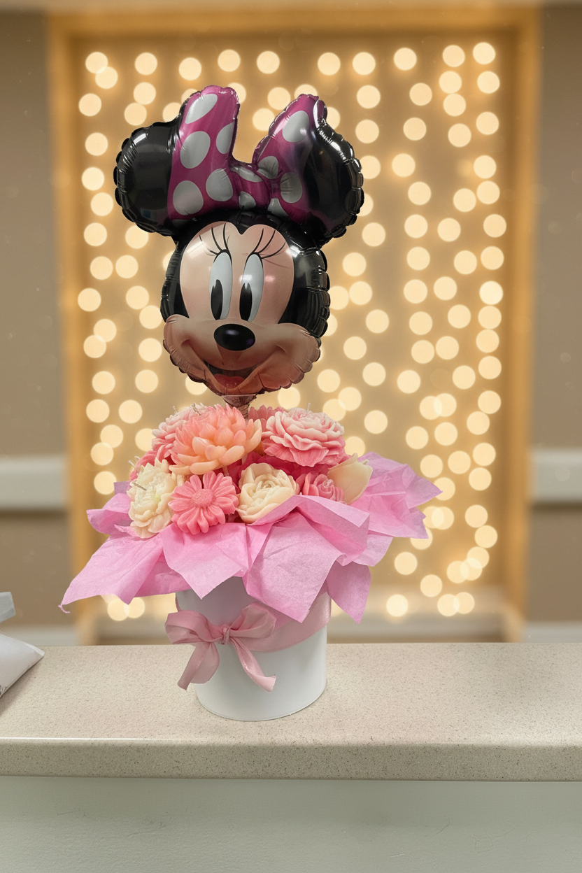 Elegant Bloom Candle Bouquet